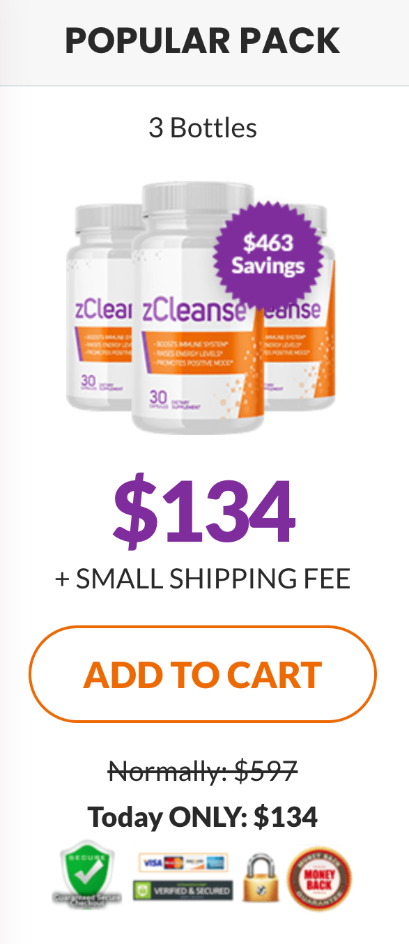 zCleanse - 3 Bottles